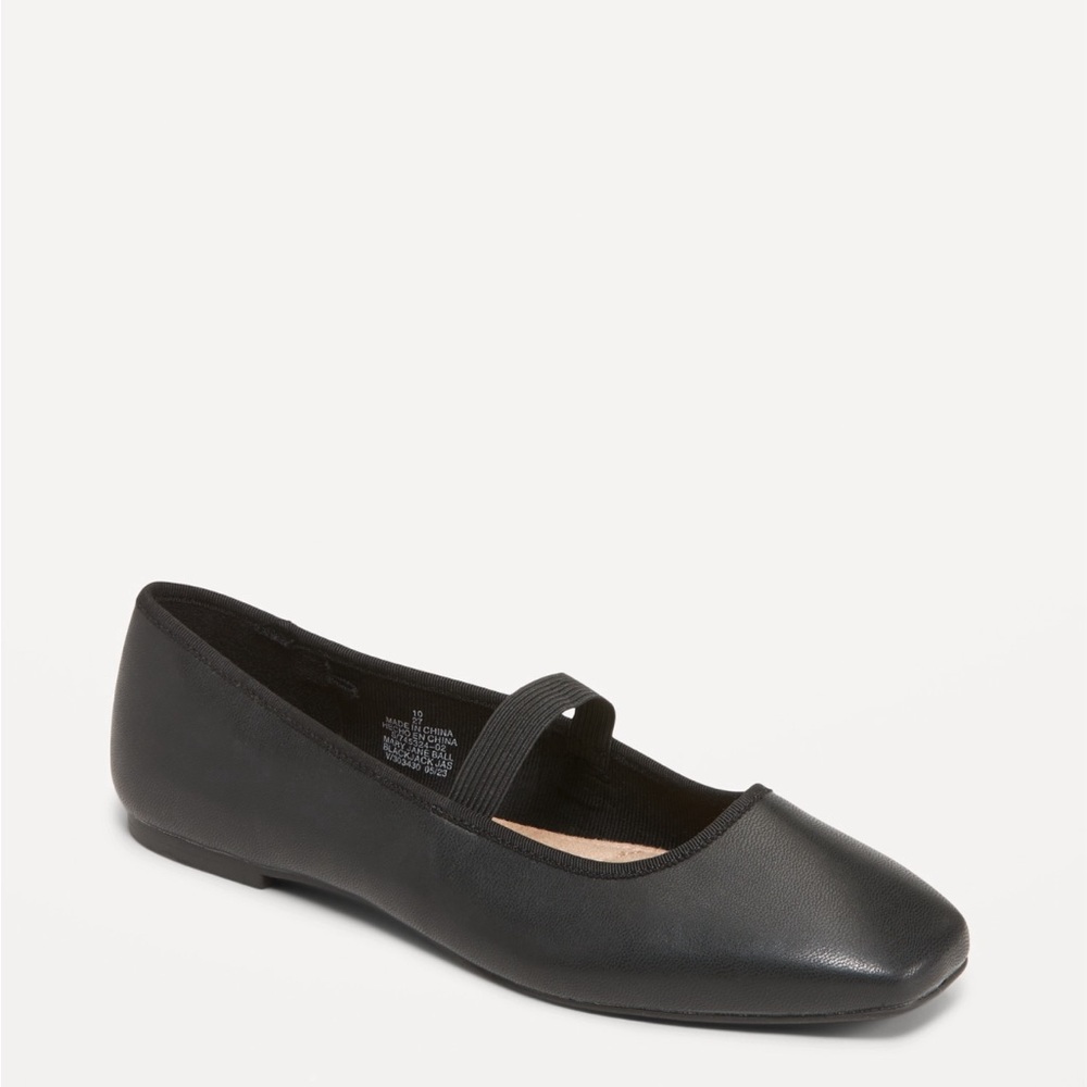 Old Mary Jane Squared-Toe Flats